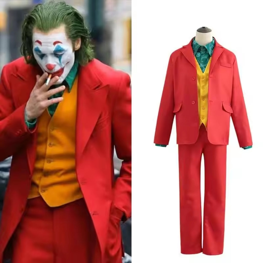 Clownkostuum voor Volwassenen met Groene Pruik Halloween Cosplay Carnaval Themafeest Verkleedkleding Outfit | Sulvida