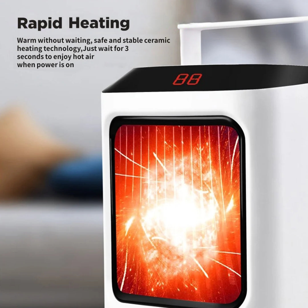 Compacte Bureauverwarming 50W Keramisch Stil Gebruik Afstandsbediening Persoonlijke Warmte Kantoor Slaapkamer | Sulvida