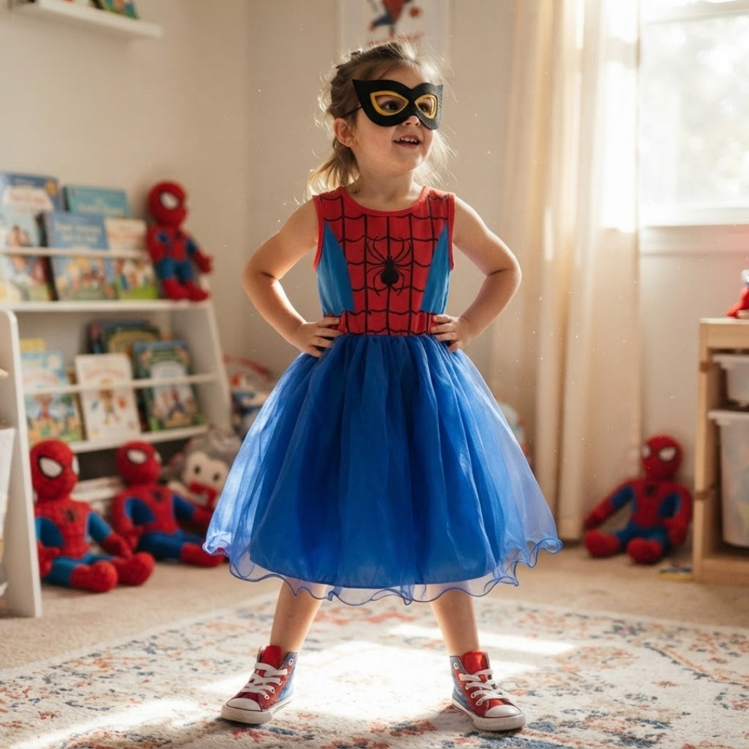 Superheldenkostuum Kind Spinnenprint Uniseks Verkleedkleding Feest Halloween Carnaval Polyester Maskerade | Sulvida