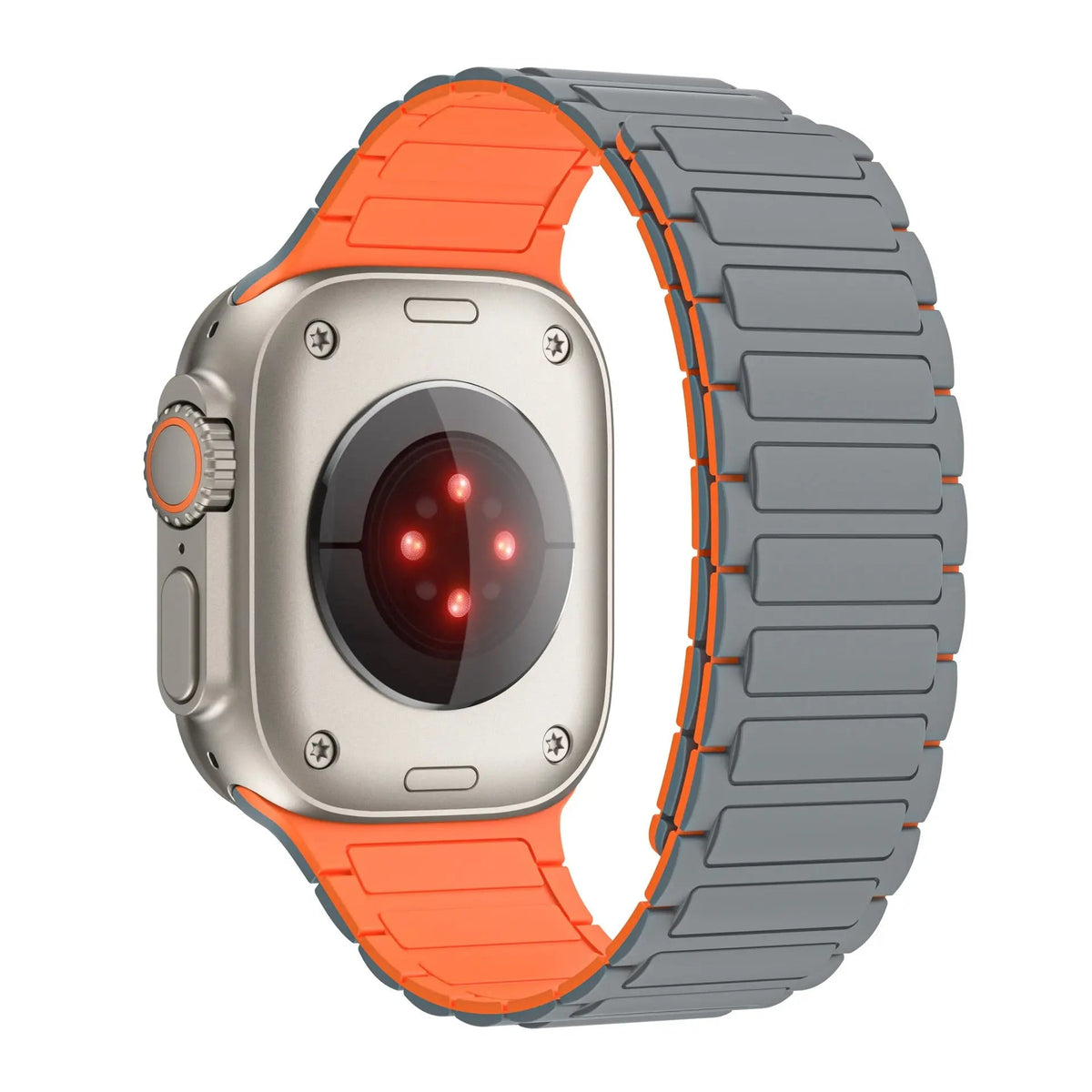 Bracelet de montre magnétique en silicone pour Apple Watch Series 10 11 12 et Ultra 3 4, sportif et confortable | Sulvida