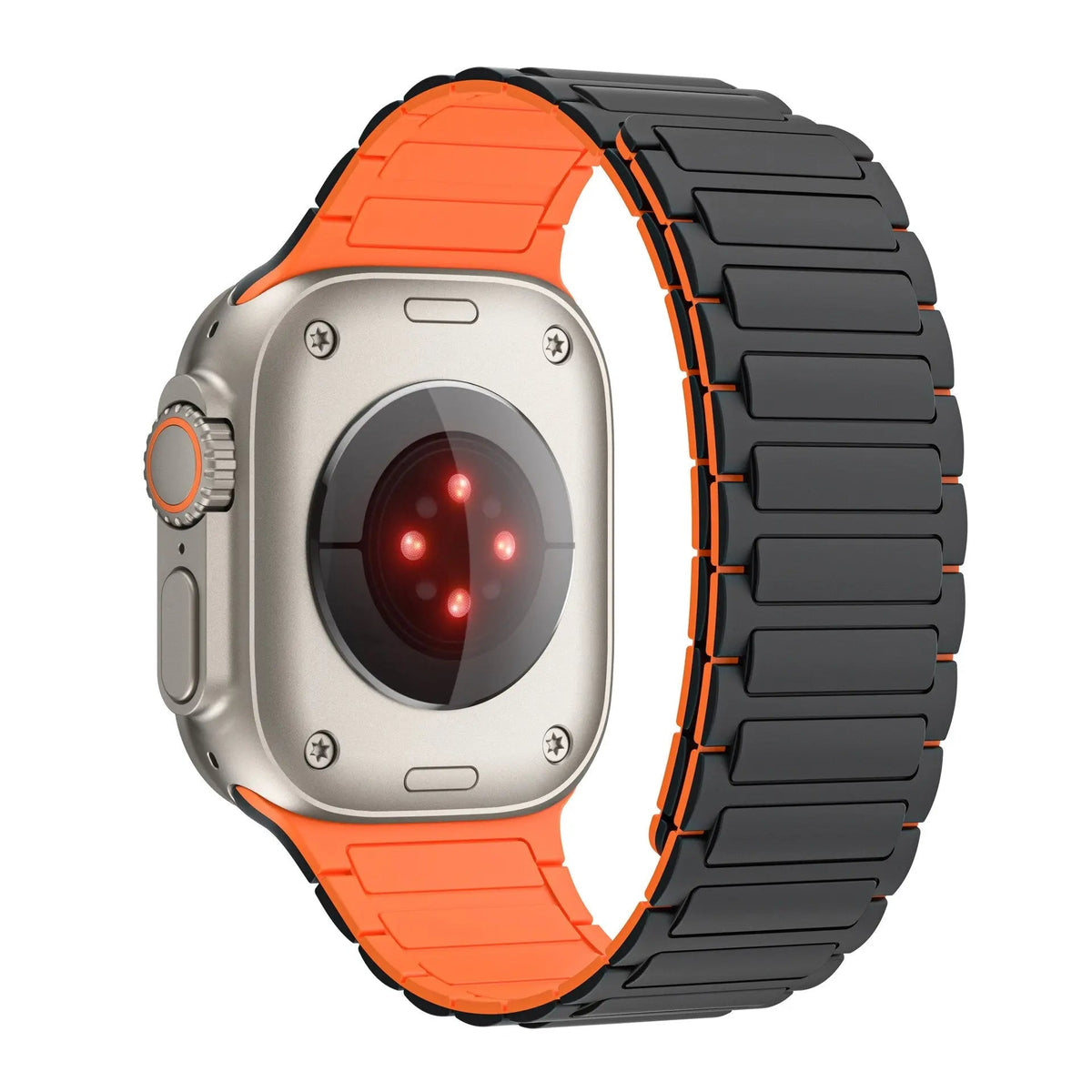 Bracelet de montre magnétique en silicone pour Apple Watch Series 10 11 12 et Ultra 3 4, sportif et confortable | Sulvida