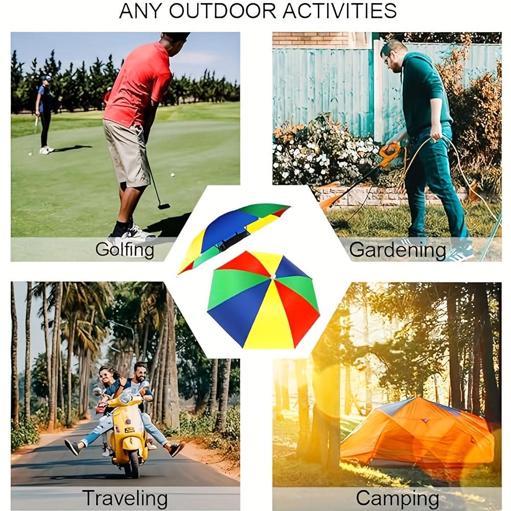 Opvouwbare Zonnehoed met Hoofdband Handen Vrij Parasol Hoofd UV Bescherming Tuin Vissen Wandelen Strand | Sulvida