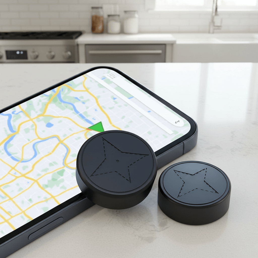 Compacte GPS Tracker met Magnetische Bevestiging voor Voertuigen en Waardevolle Spullen Realtime Locatie | Sulvida