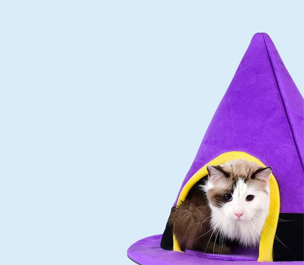 Halfgesloten Huisdierenmand voor Katten en Honden met Pluche Binnenkant voor Warmte Rust Comfort en Geborgenheid | Sulvida