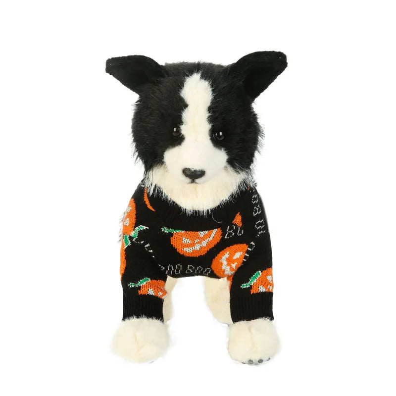 Gebreide Pompoen Huisdierentrui voor Katten en Honden – Warme Feestelijke Winterkleding voor Halloween | Sulvida
