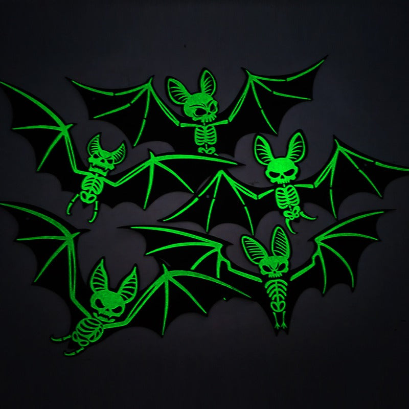 Glow-in-the-Dark Vleermuizen Set 10 Stuks 3D Halloween Decoratie Muurstickers Binnen Buiten Hangend Feest | Sulvida