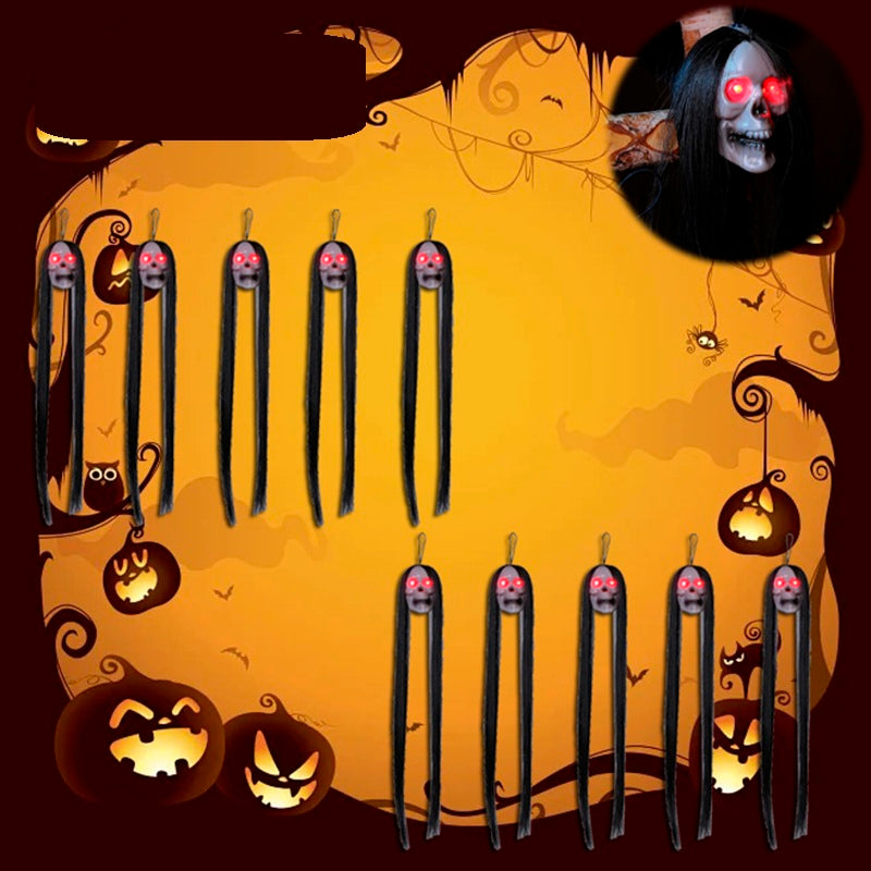 Hangende Spook Skelet Decoratie met LED Verlichting – 30 Stuks Halloween Figuren voor Feest en Thuis | Sulvida