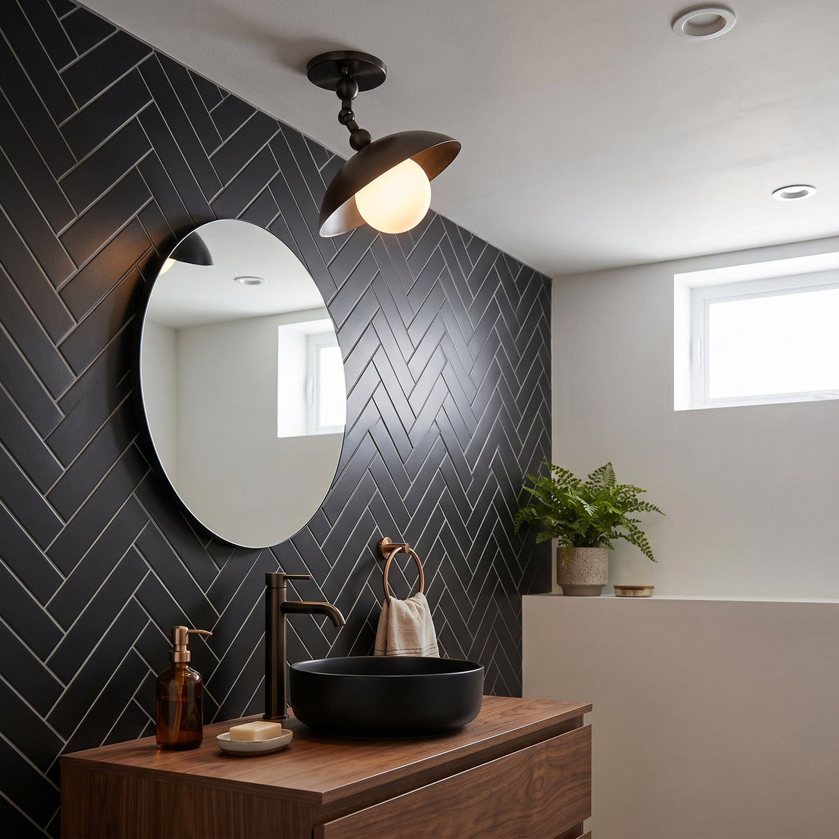 Plafondlamp Messing Glas Ø25cm Semi-Flush Klassiek Design G9 Fitting Handig Monteerbaar Woonkamer Slaapkamer | Sulvida
