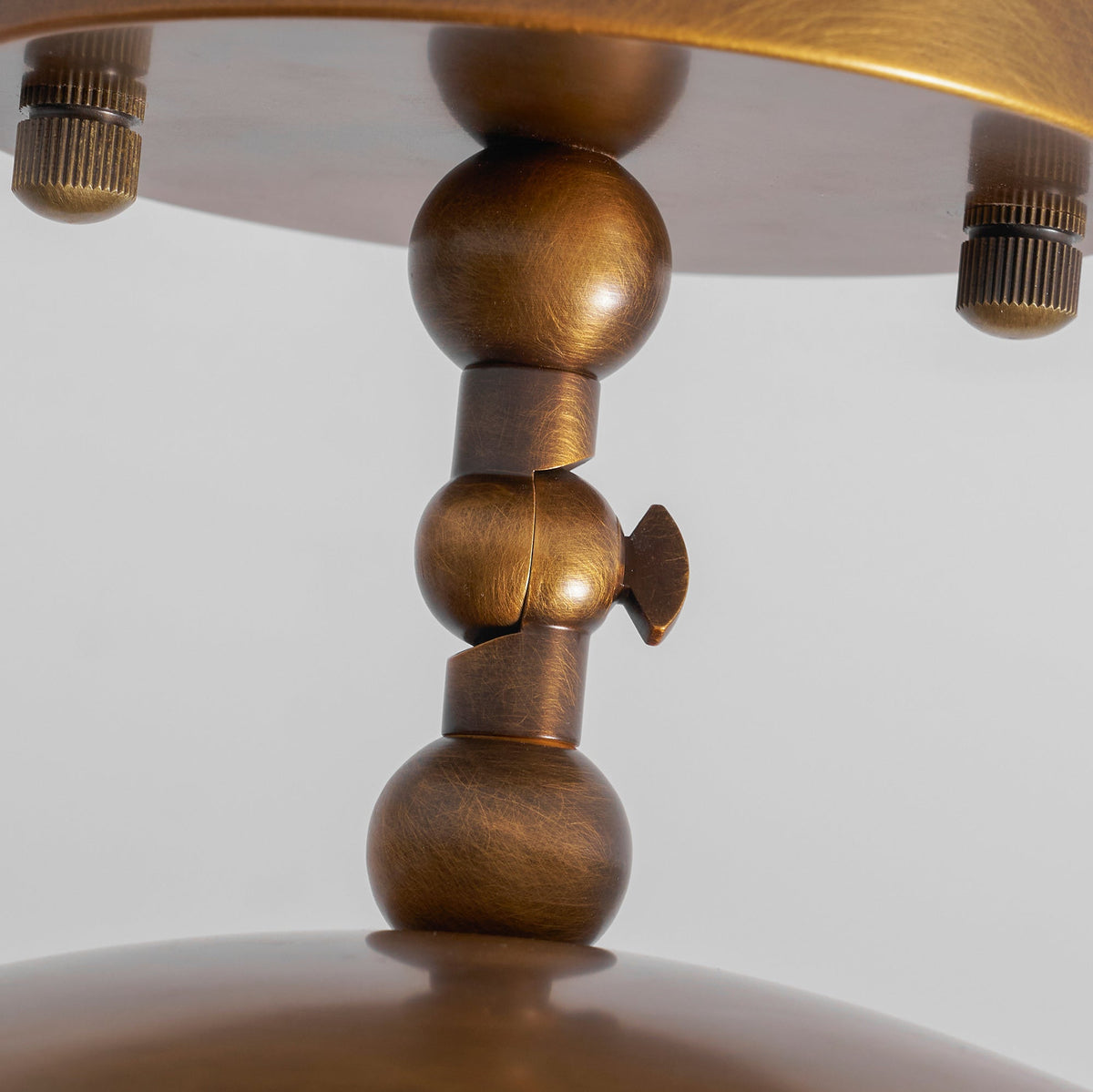 Plafondlamp Messing Glas Ø25cm Semi-Flush Klassiek Design G9 Fitting Handig Monteerbaar Woonkamer Slaapkamer | Sulvida
