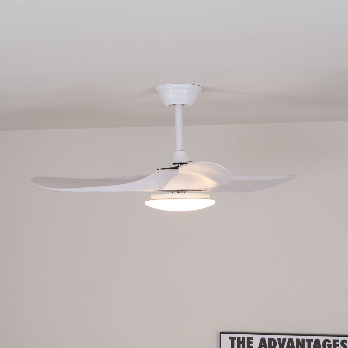 Plafondventilator met Verlichting Houten Bladen 106-132cm Afstandsbediening 6 Snelheden Stil Energiezuinig | Sulvida