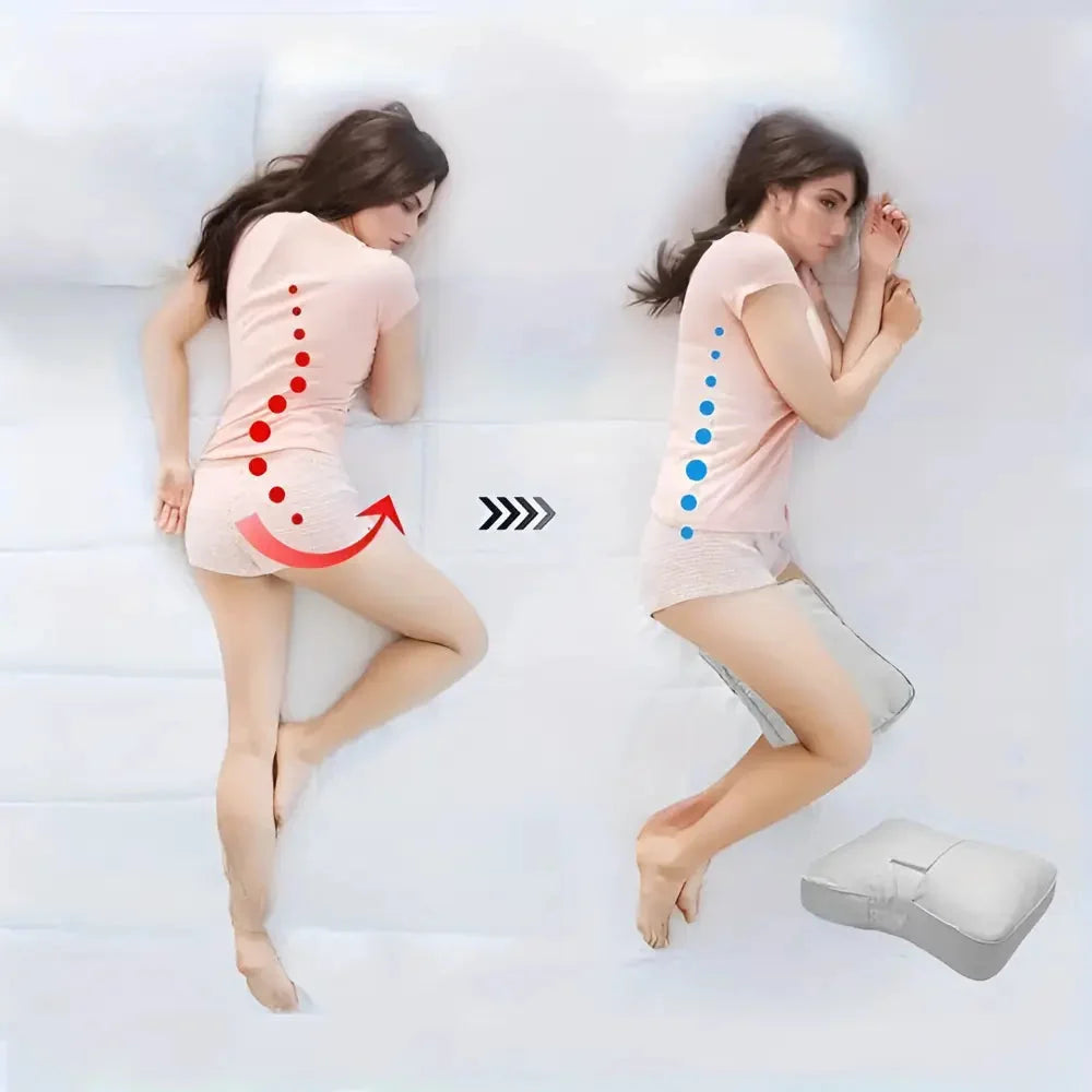 Kniekussen Memory Foam voor Zijslapers – Anatomische Steun voor Heupen en Wervelkolom bij Rugklachten | Sulvida