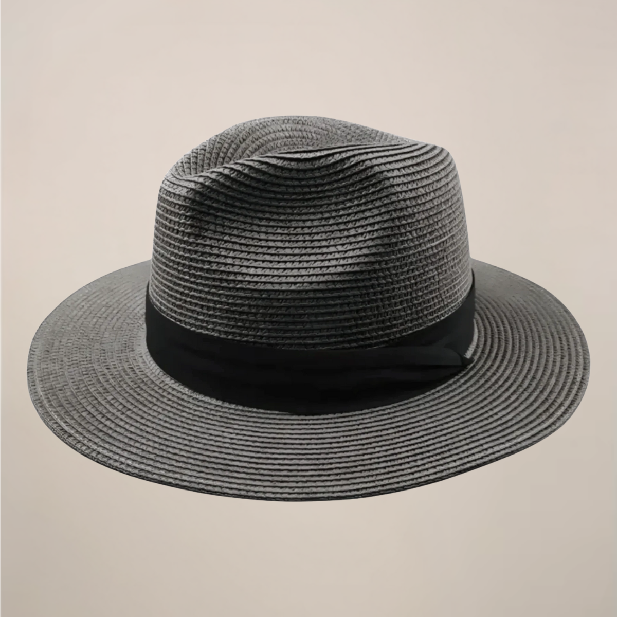 Zomerhoed Panama Stijl Papierstro Ademend met Brede Rand Lichtgewicht Elegante Heren Zonnehoed Outdoor | Sulvida