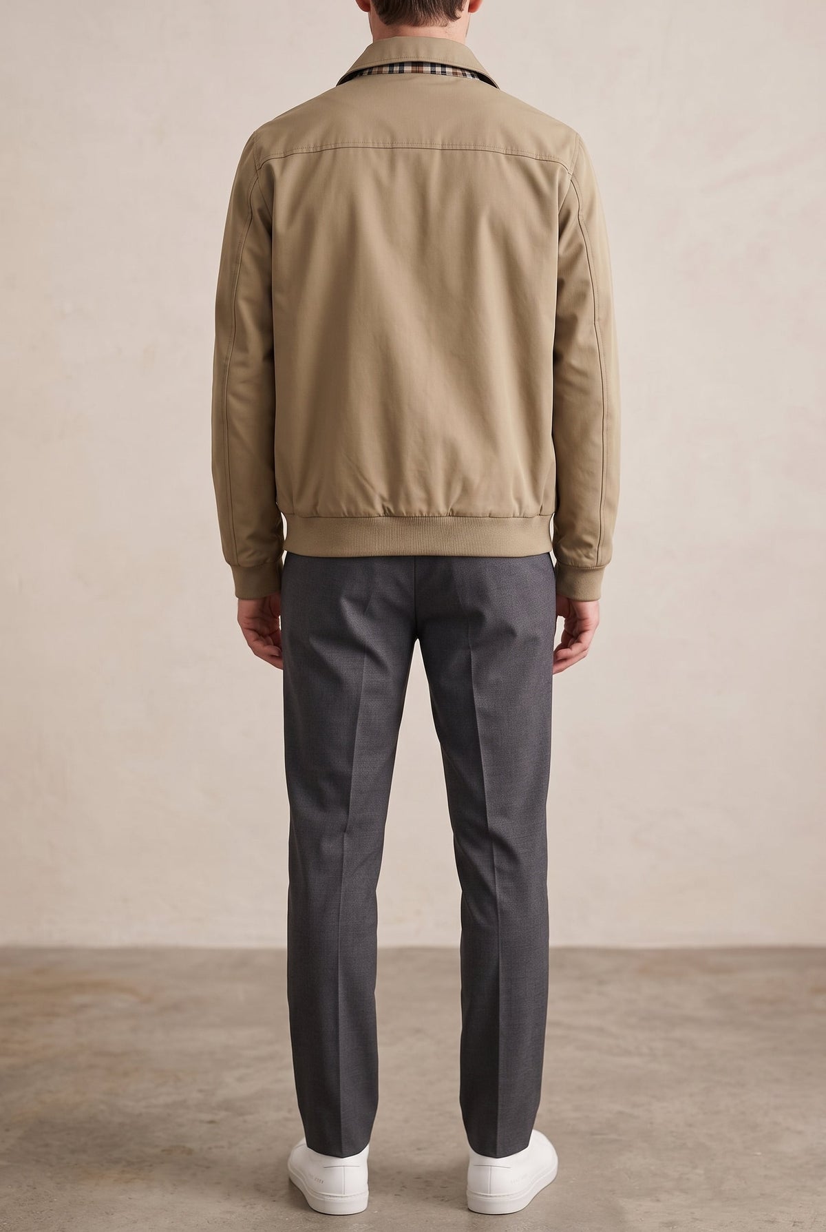 Veste Harrington pour homme, col pointu, style bomber doublé, veste de printemps décontractée et élégante, design rétro classique | Sulvida