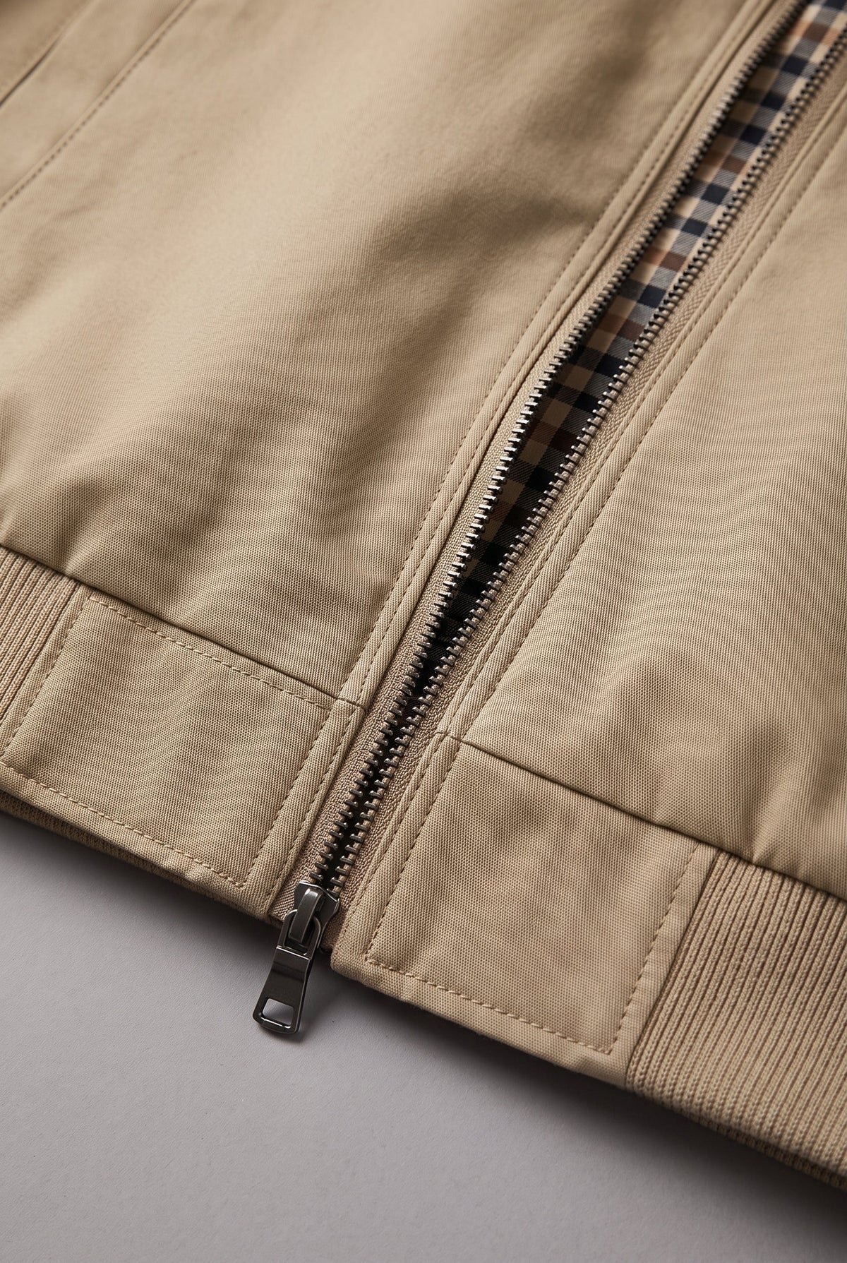 Veste Harrington pour homme, col pointu, style bomber doublé, veste de printemps décontractée et élégante, design rétro classique | Sulvida