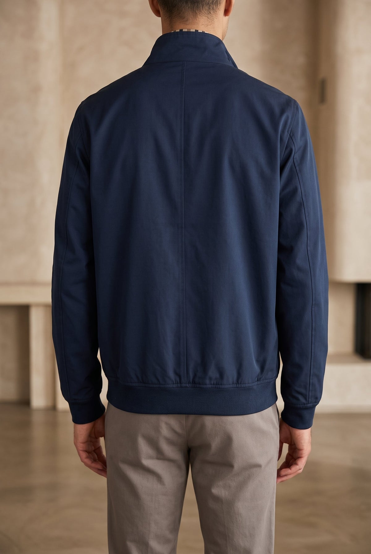 Veste Harrington pour homme, col pointu, style bomber doublé, veste de printemps décontractée et élégante, design rétro classique | Sulvida
