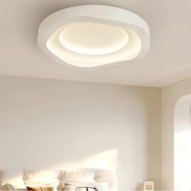Ronde plafondlamp met golvend reliëf dimbaar LED metaal modern design voor woonkamer slaapkamer hal gang | Sulvida
