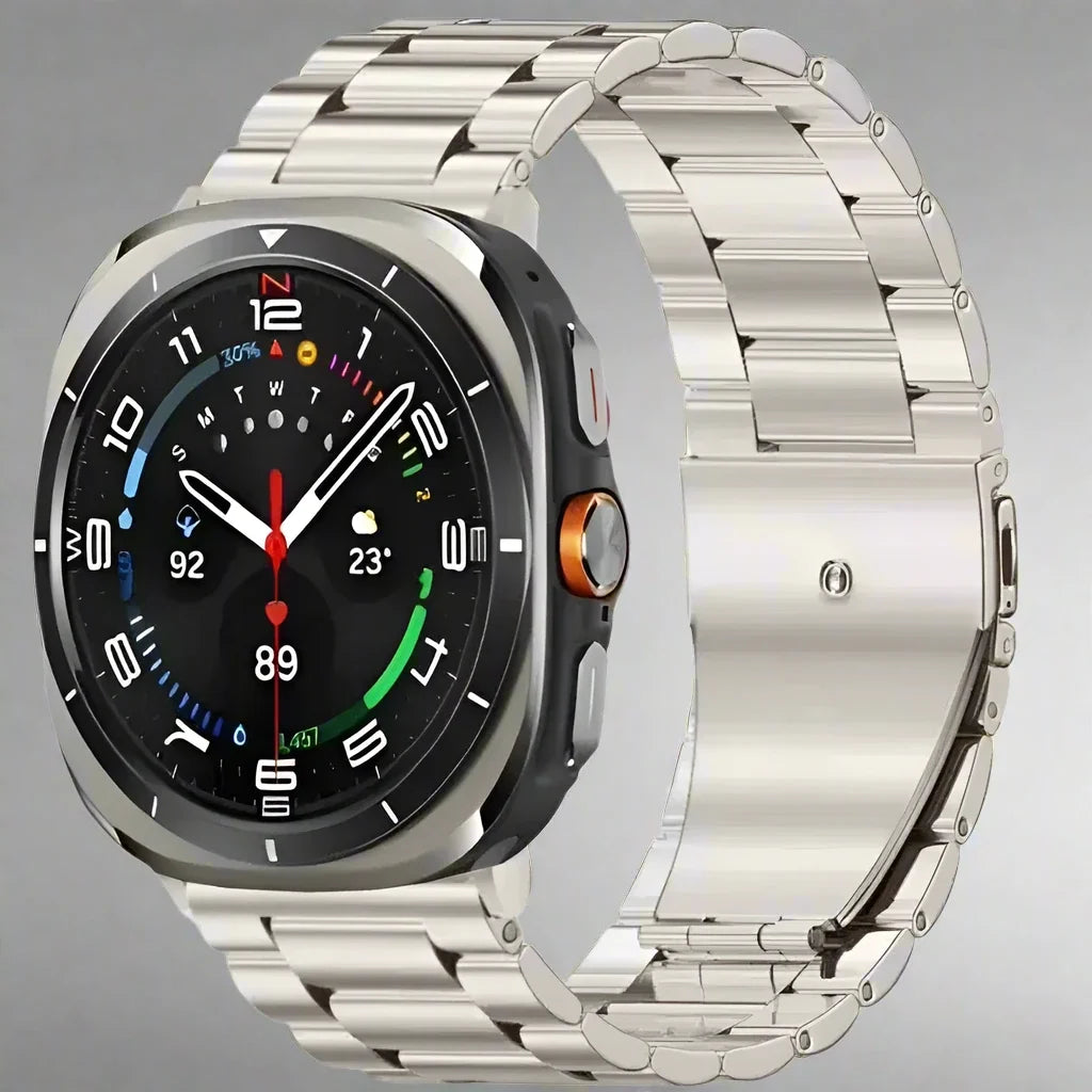 Bracelet à maillons en acier inoxydable pour Galaxy Watch Ultra 47mm, bracelet en métal pour montre connectée compatible avec Watch Ultra 2 | Sulvida