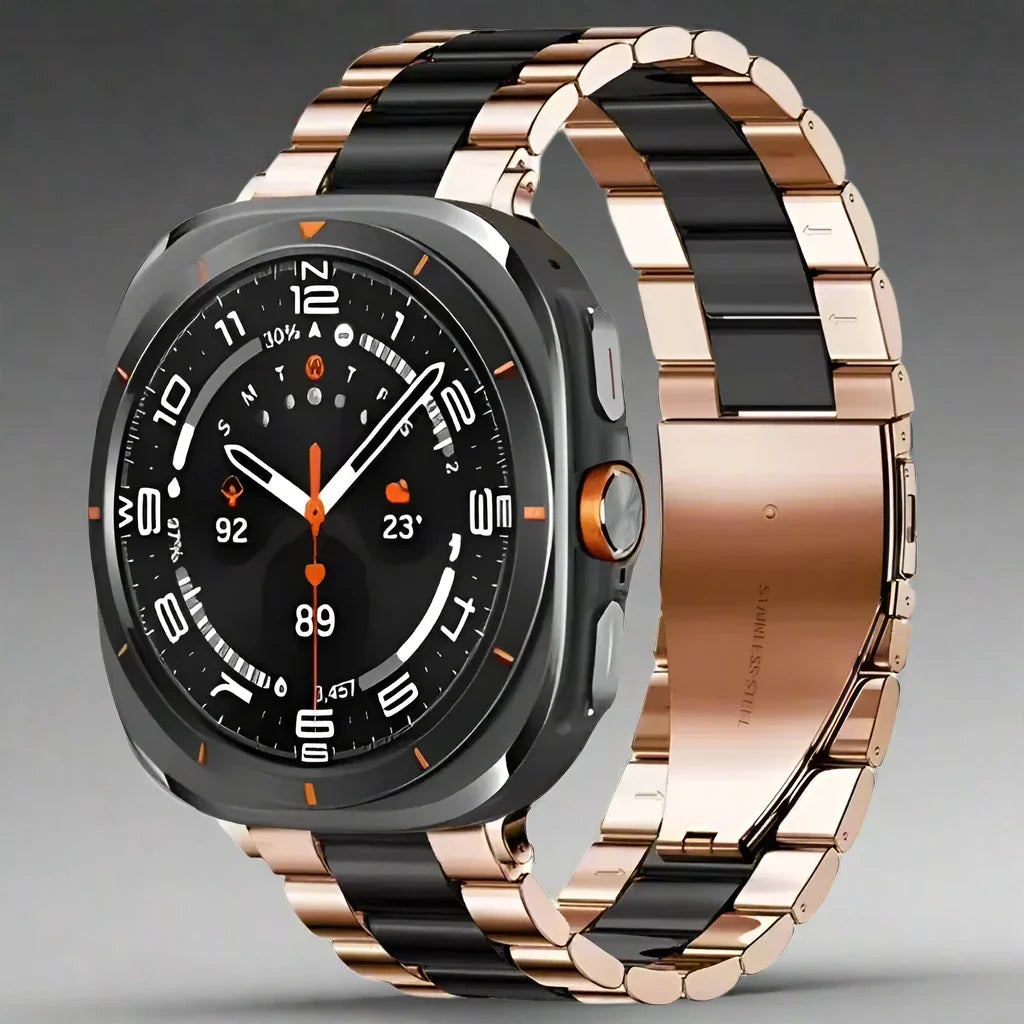 Bracelet à maillons en acier inoxydable pour Galaxy Watch Ultra 47mm, bracelet en métal pour montre connectée compatible avec Watch Ultra 2 | Sulvida