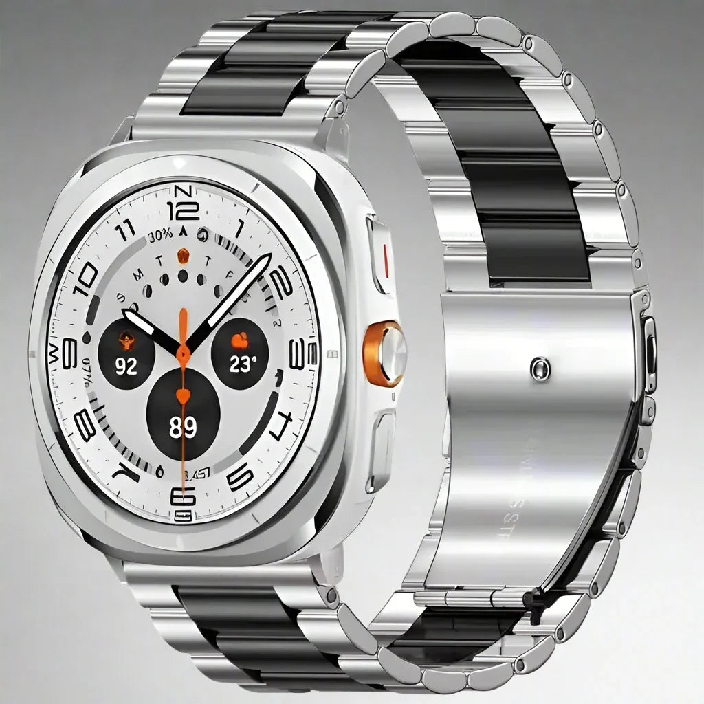 Bracelet à maillons en acier inoxydable pour Galaxy Watch Ultra 47mm, bracelet en métal pour montre connectée compatible avec Watch Ultra 2 | Sulvida