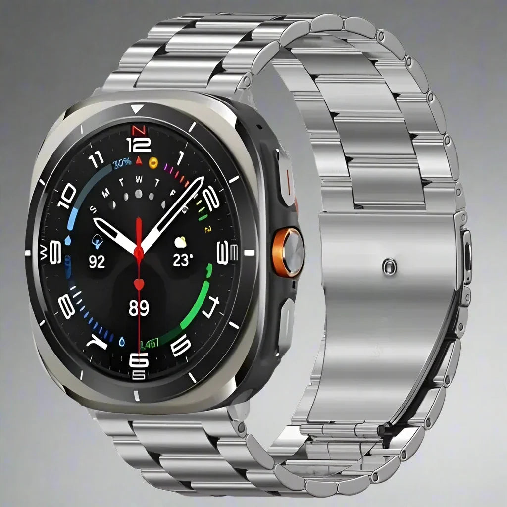 Bracelet à maillons en acier inoxydable pour Galaxy Watch Ultra 47mm, bracelet en métal pour montre connectée compatible avec Watch Ultra 2 | Sulvida