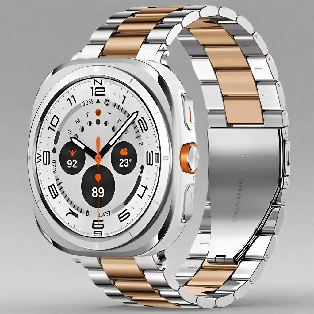 Bracelet à maillons en acier inoxydable pour Galaxy Watch Ultra 47mm, bracelet en métal pour montre connectée compatible avec Watch Ultra 2 | Sulvida