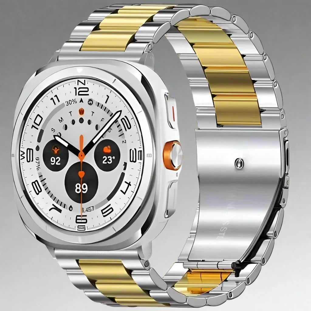 Bracelet à maillons en acier inoxydable pour Galaxy Watch Ultra 47mm, bracelet en métal pour montre connectée compatible avec Watch Ultra 2 | Sulvida