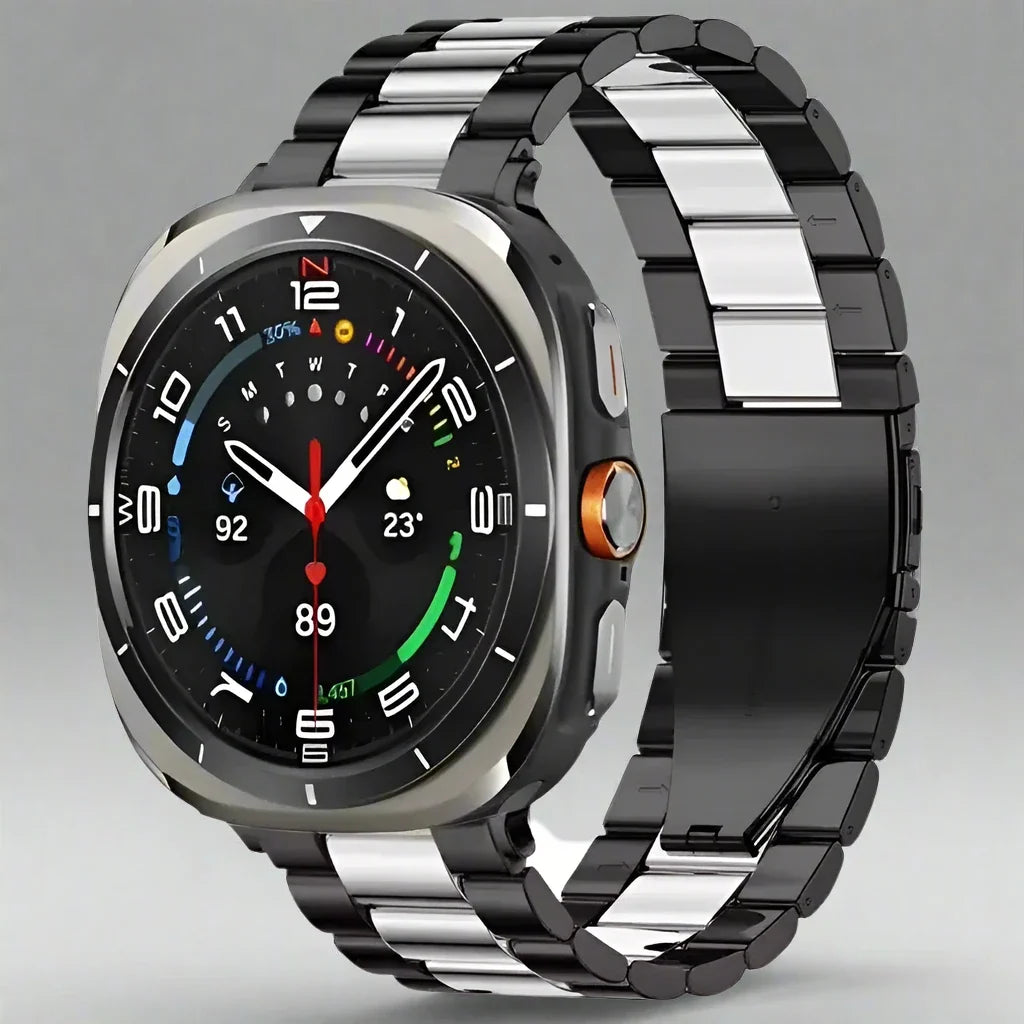 Bracelet à maillons en acier inoxydable pour Galaxy Watch Ultra 47mm, bracelet en métal pour montre connectée compatible avec Watch Ultra 2 | Sulvida