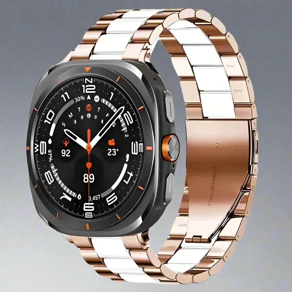 Bracelet à maillons en acier inoxydable pour Galaxy Watch Ultra 47mm, bracelet en métal pour montre connectée compatible avec Watch Ultra 2 | Sulvida