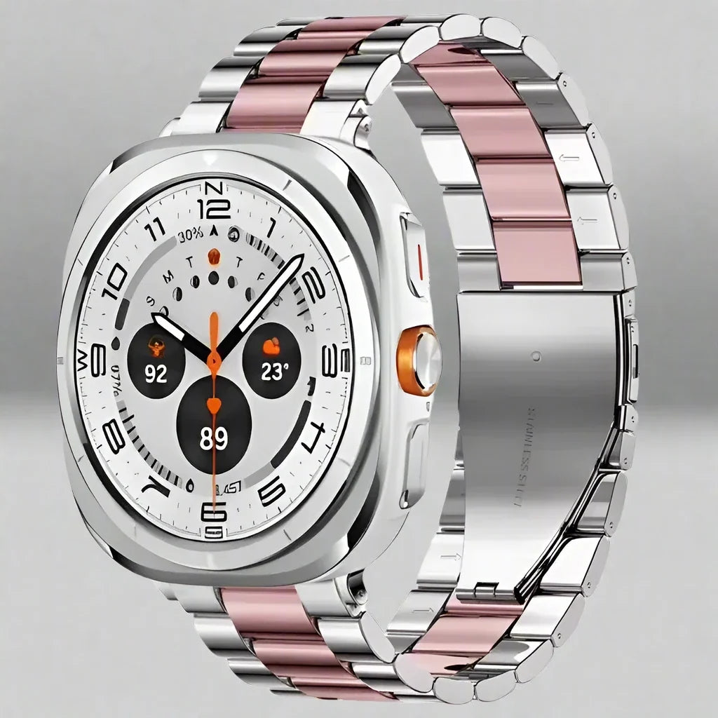Bracelet à maillons en acier inoxydable pour Galaxy Watch Ultra 47mm, bracelet en métal pour montre connectée compatible avec Watch Ultra 2 | Sulvida
