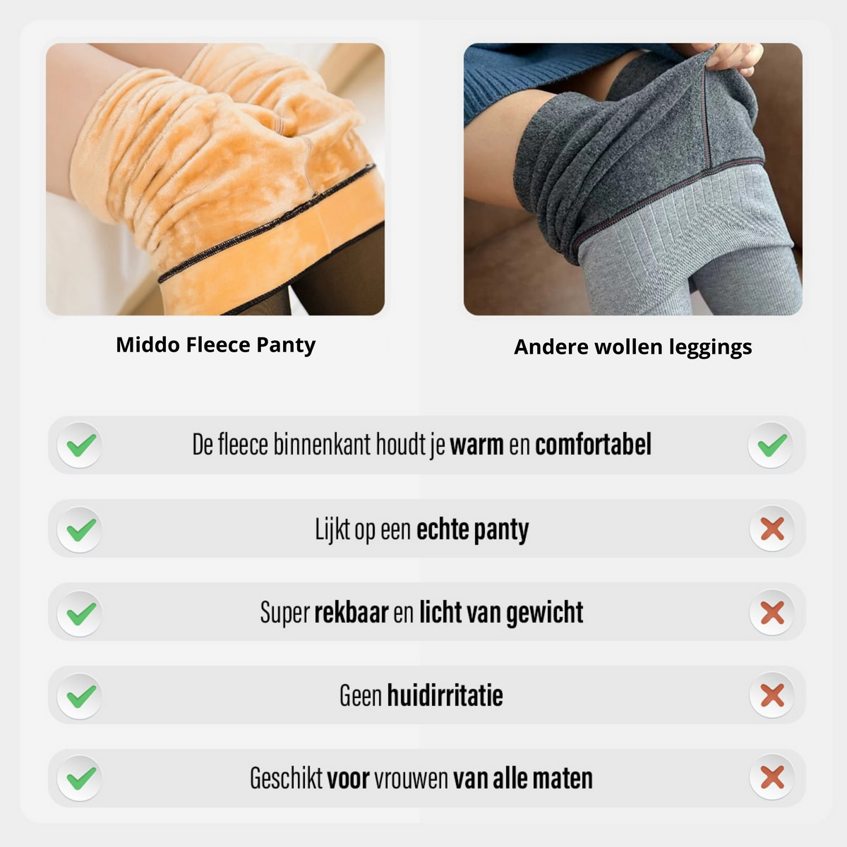 Thermische Fleece Panty Zwart Grijs Bruin Beige Huidskleur Met Voet Halve Voet 80-300 Gram Warme Maillot | Sulvida