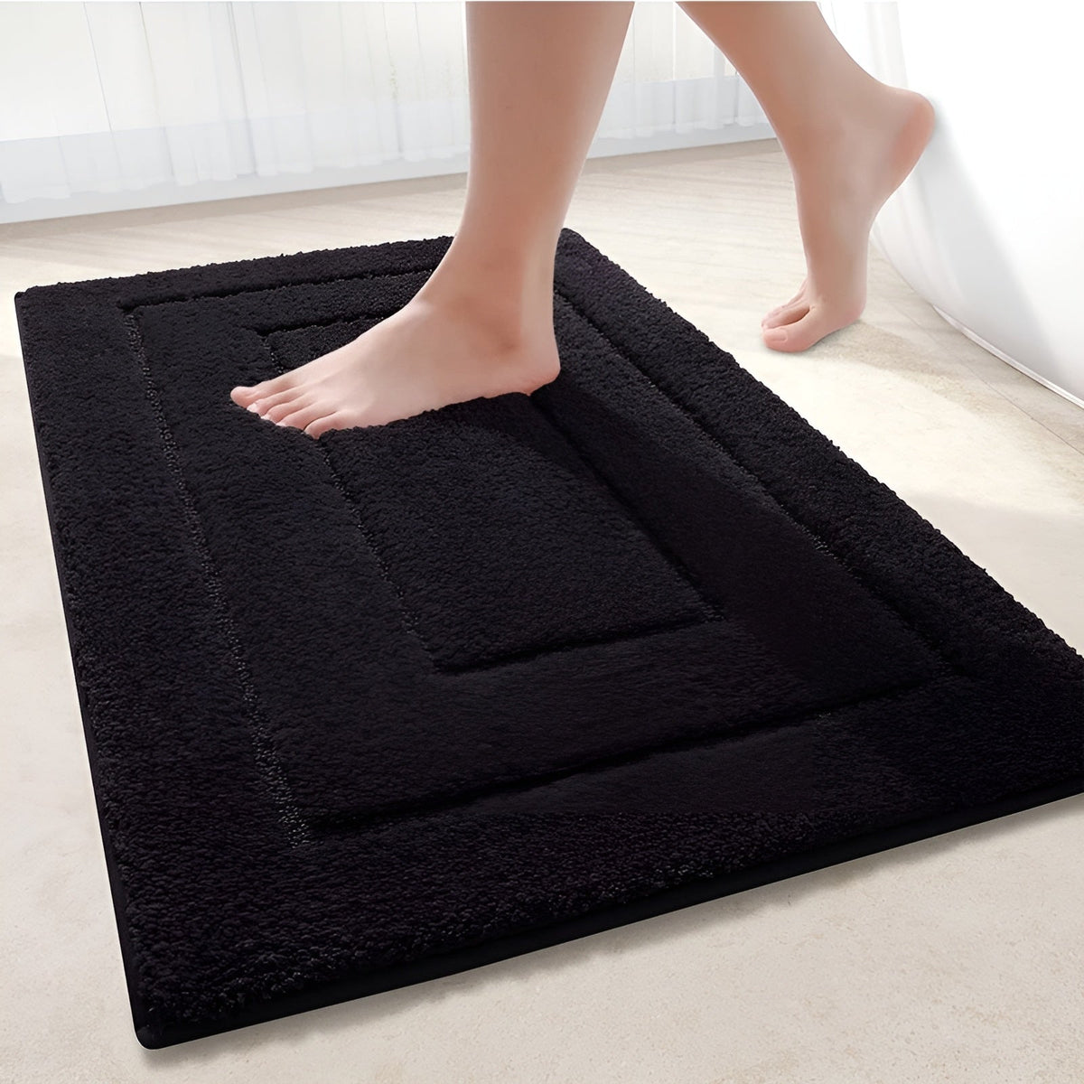 Badmat microvezel antislip absorberend 40x60 50x80 60x90 cm badkamer douche modern wasbaar zachte vloermat | Sulvida