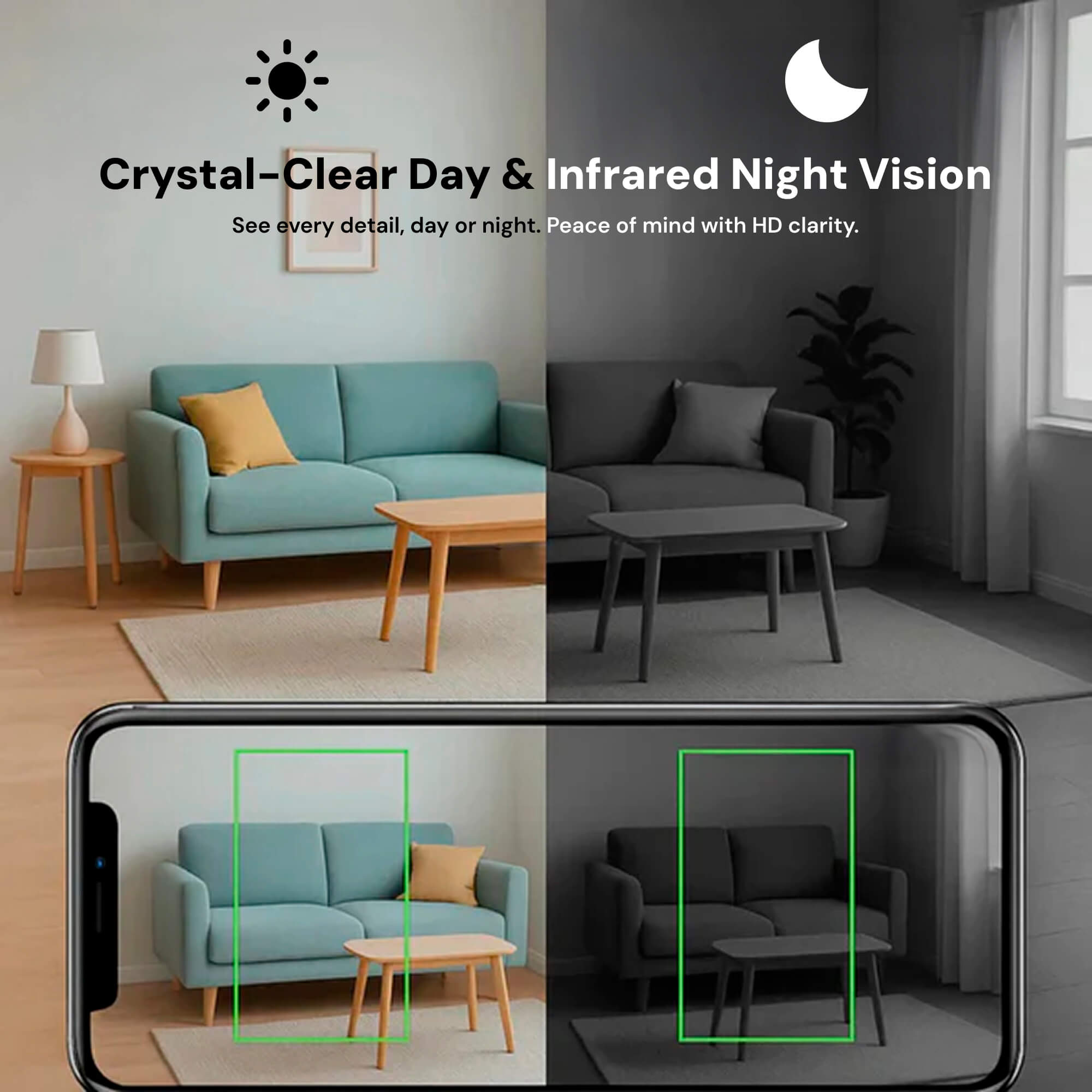 Draadloze Mini Bewakingscamera met Audio voor Thuisbeveiliging Discreet Toezicht Verborgen Spycam Opname WiFi Beveiligingssysteem Huis | Sulvida