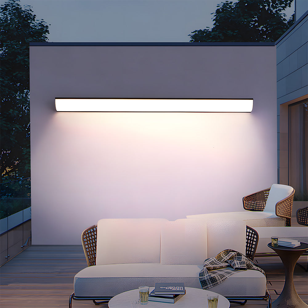 Buitenwandlamp LED Waterdicht Zwart Wit 30-40cm Sfeerverlicht Tuin Entree Terras Aluminium IP65 Buitenverlichting | Sulvida