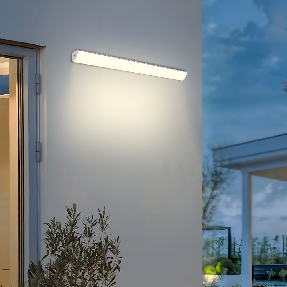 Buitenwandlamp LED Waterdicht Zwart Wit 30-40cm Sfeerverlicht Tuin Entree Terras Aluminium IP65 Buitenverlichting | Sulvida