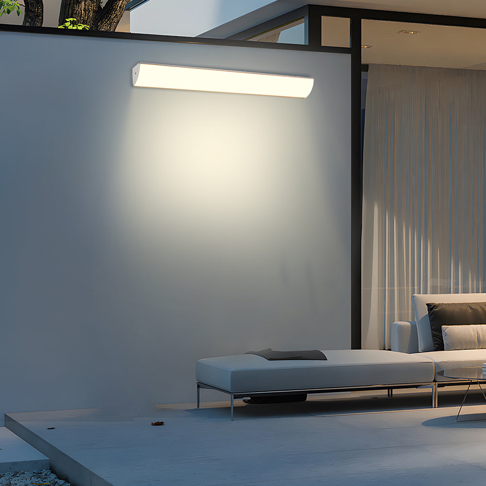 Buitenwandlamp LED Waterdicht Zwart Wit 30-40cm Sfeerverlicht Tuin Entree Terras Aluminium IP65 Buitenverlichting | Sulvida
