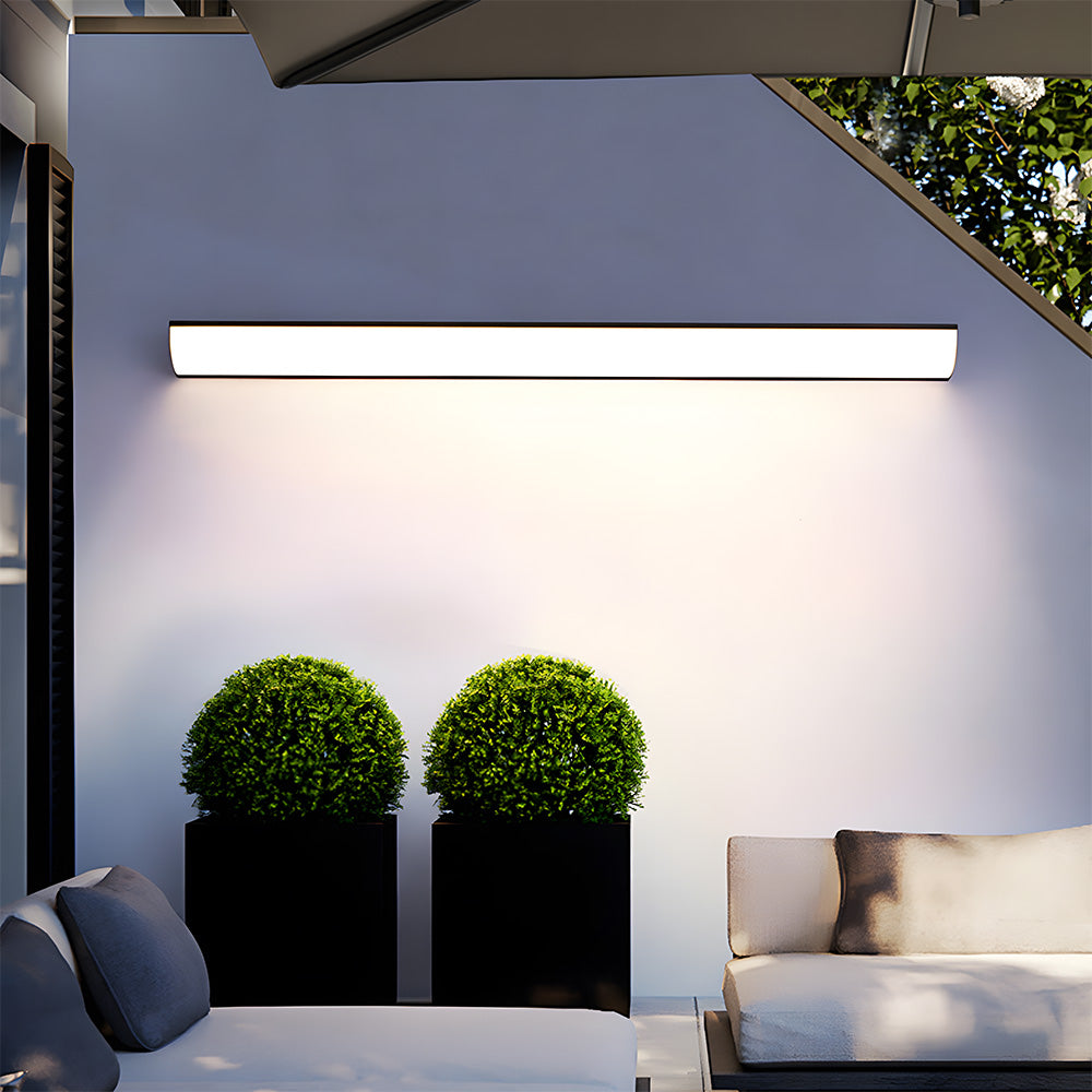 Buitenwandlamp LED Waterdicht Zwart Wit 30-40cm Sfeerverlicht Tuin Entree Terras Aluminium IP65 Buitenverlichting | Sulvida