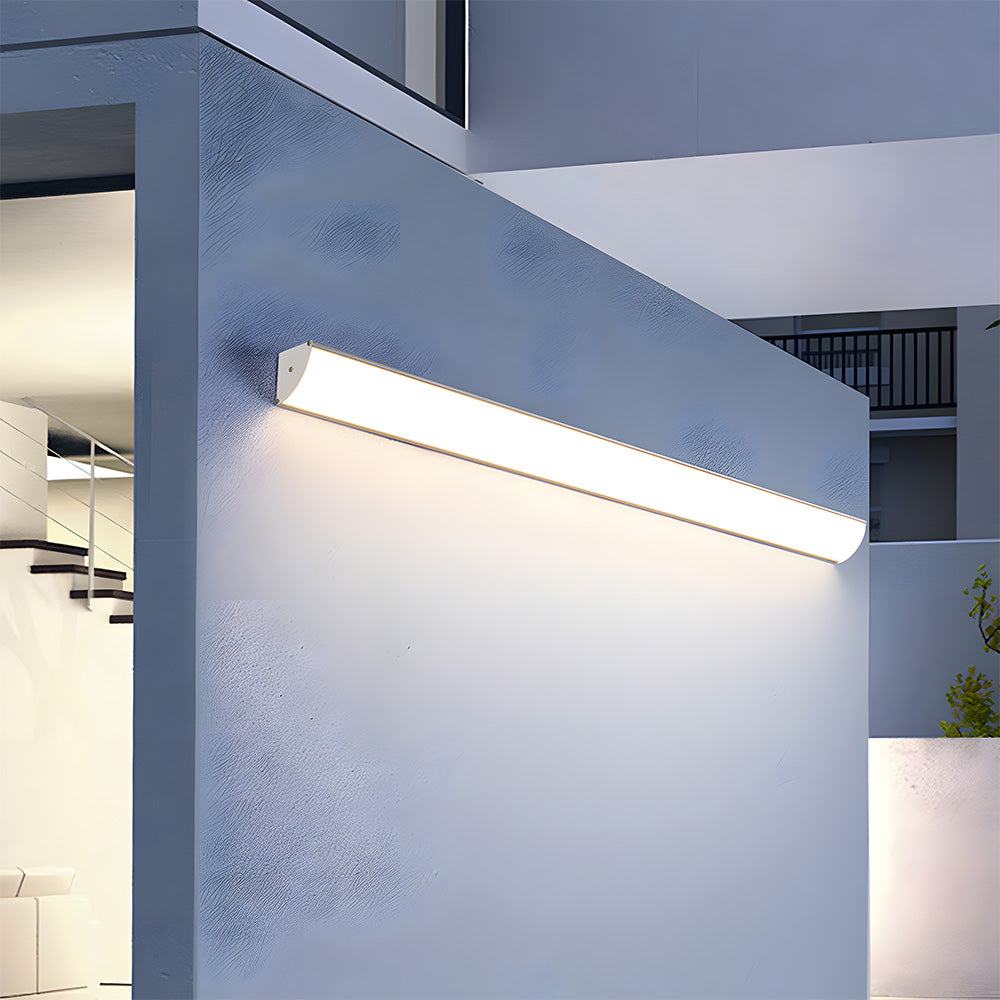 Buitenwandlamp LED Waterdicht Zwart Wit 30-40cm Sfeerverlicht Tuin Entree Terras Aluminium IP65 Buitenverlichting | Sulvida