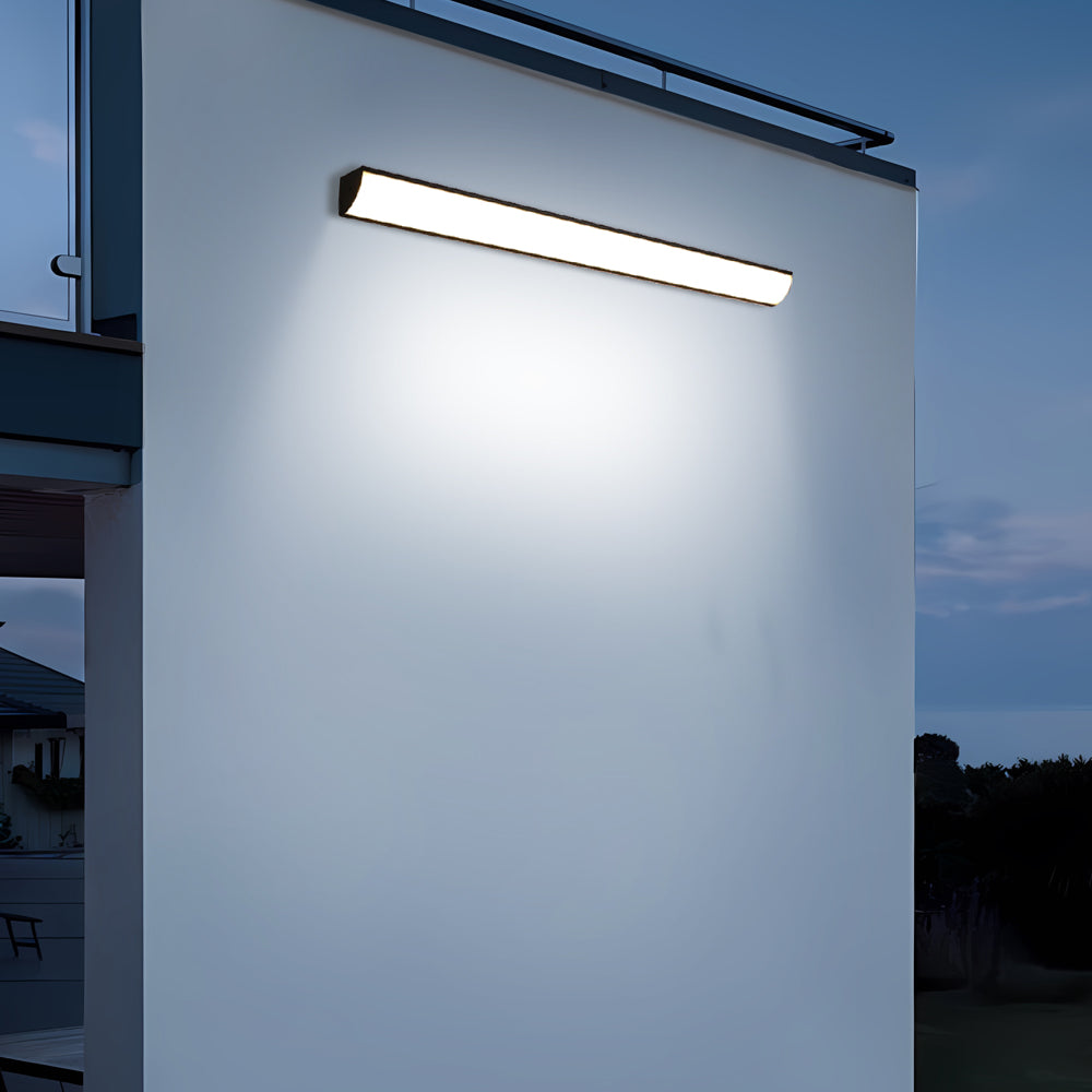 Buitenwandlamp LED Waterdicht Zwart Wit 30-40cm Sfeerverlicht Tuin Entree Terras Aluminium IP65 Buitenverlichting | Sulvida