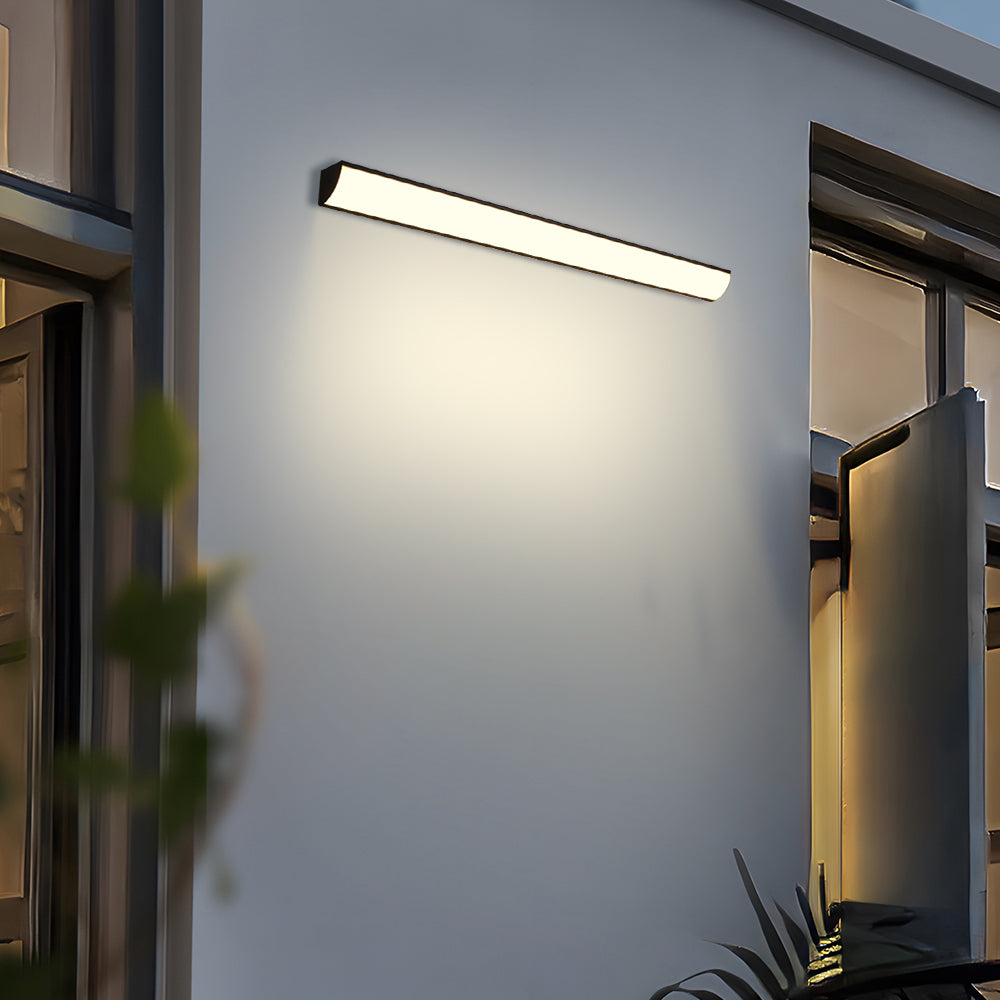 Buitenwandlamp LED Waterdicht Zwart Wit 30-40cm Sfeerverlicht Tuin Entree Terras Aluminium IP65 Buitenverlichting | Sulvida