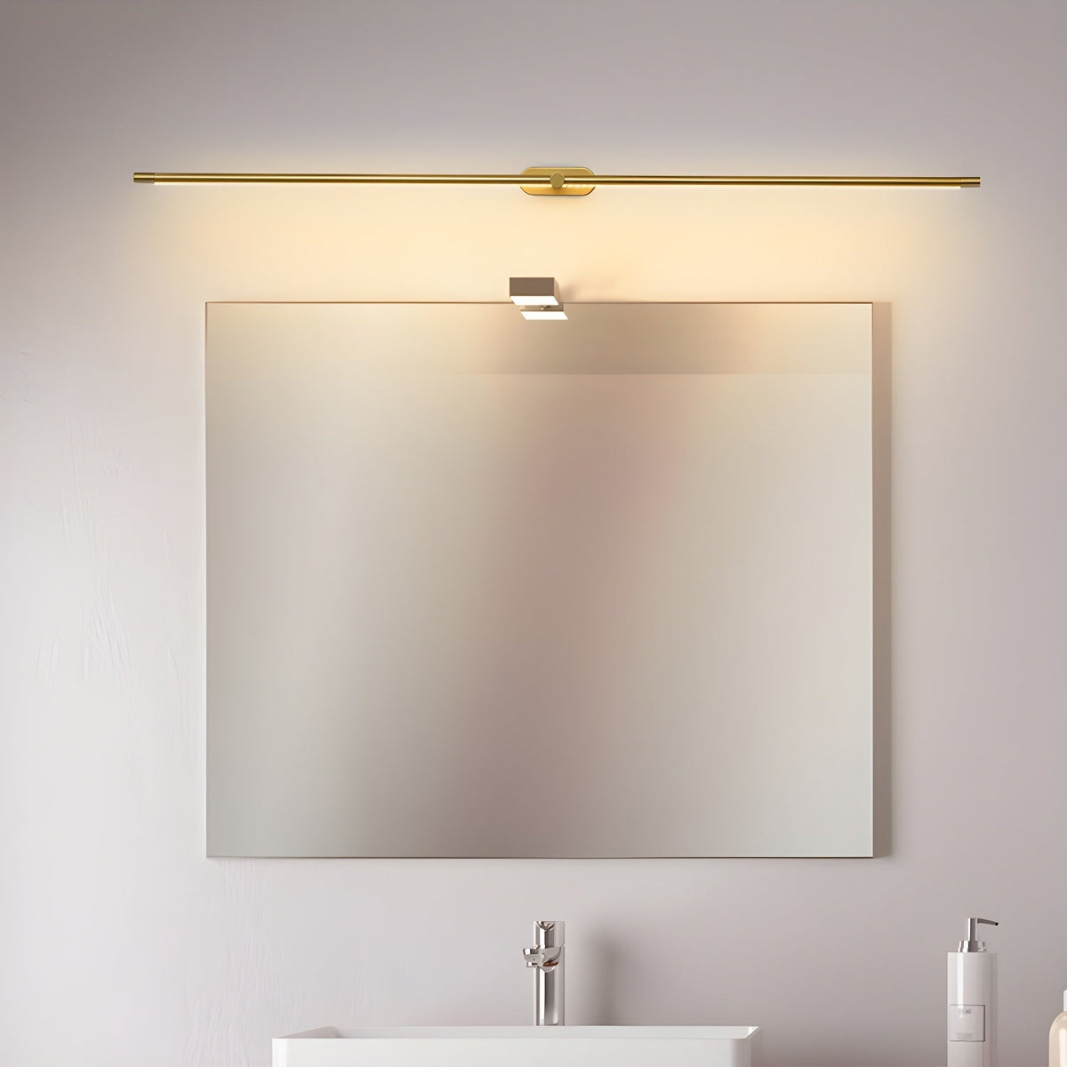 Lineaire Wandlamp Oplaadbaar met Touchbediening en Dimfunctie voor Badkamer Spiegel Hal Toilet Kantoor | Sulvida