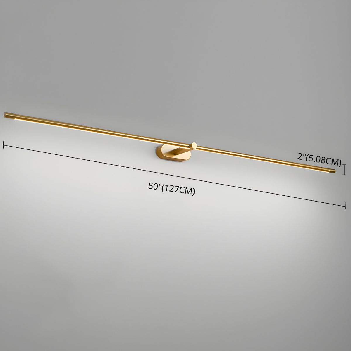 Lineaire Wandlamp Oplaadbaar met Touchbediening en Dimfunctie voor Badkamer Spiegel Hal Toilet Kantoor | Sulvida