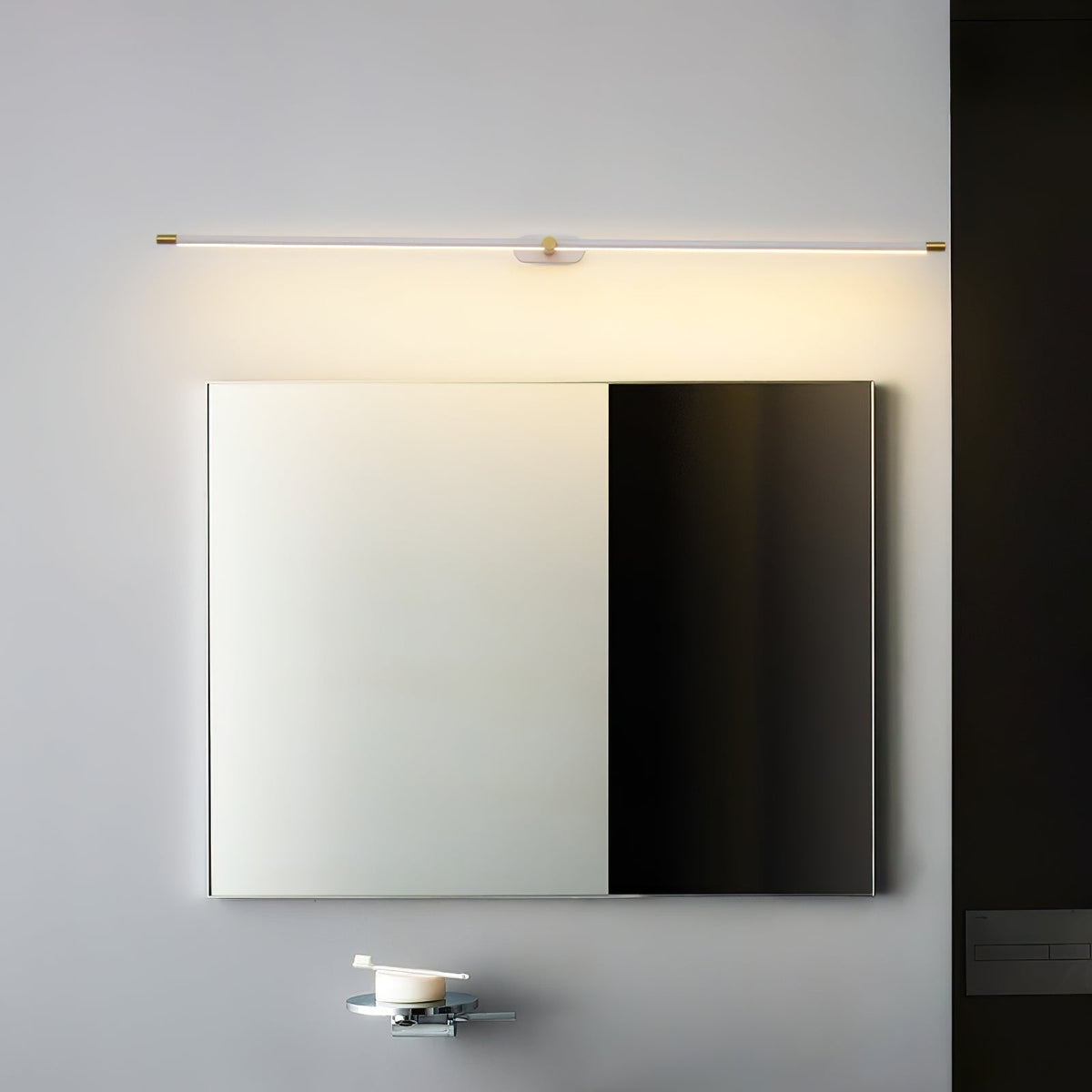 Lineaire Wandlamp Oplaadbaar met Touchbediening en Dimfunctie voor Badkamer Spiegel Hal Toilet Kantoor | Sulvida