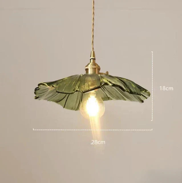 Glazen Hanglamp Bloem Ø26cm Decoratieve Pendelverlichting Eetkamer Slaapkamer Hal Moderne Sfeervolle Lamp | Sulvida