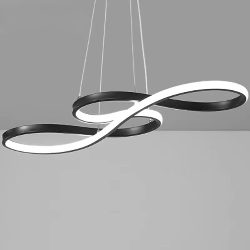 Moderne Hanglamp Aluminium Zwart Goud LED Dimbaar Eetkamer Slaapkamer Woonkamer Sfeervol Interieur Design | Sulvida