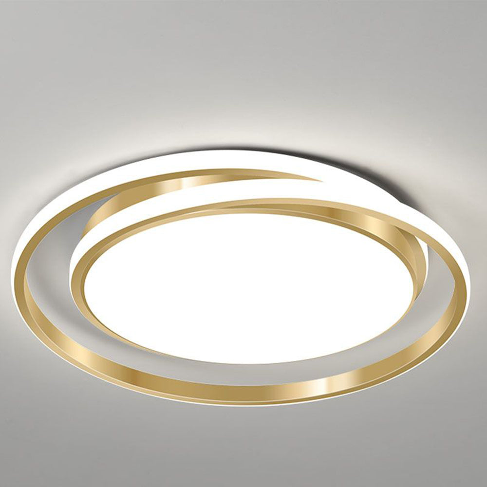 Ronde plafondlamp met geïntegreerde LED-verlichting ijzer acryl voor woonkamer slaapkamer eetkamer modern | Sulvida