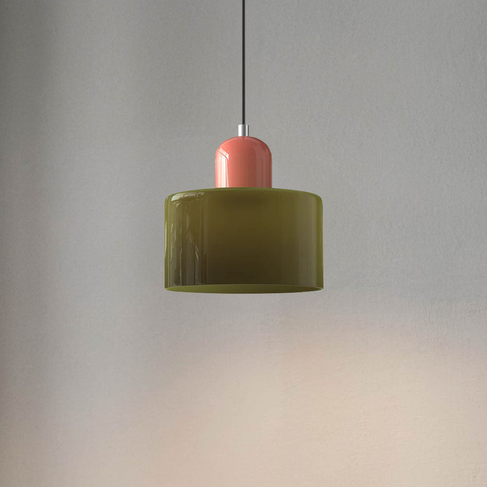 Glazen Hanglamp Bauhaus Design Goudkleurig Metaal E27 Fitting Eetkamer Woonkamer Verstelbaar Moderne Verlichting | Sulvida