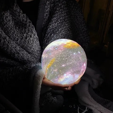 LED-nachtlampje met sterrenpatroon touchbediening oplaadbaar sfeerverlichting kinderkamer decoratief | Sulvida