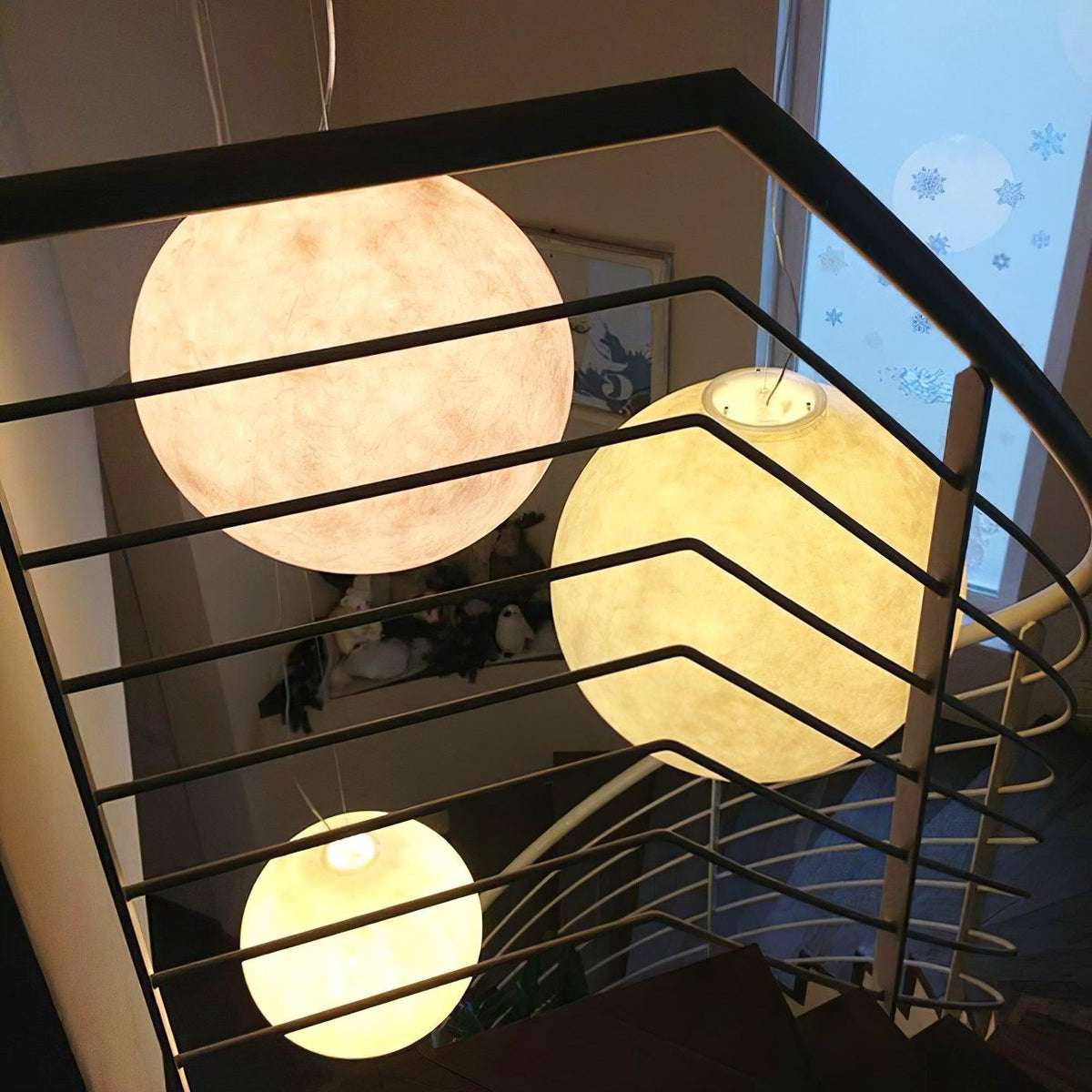 Hanglamp Bol Wit Modern Design FRP Glasvezel Woonkamer Eetkamer Slaapkamer Hal Horeca Interieur Verlichting LED E27 | Sulvida