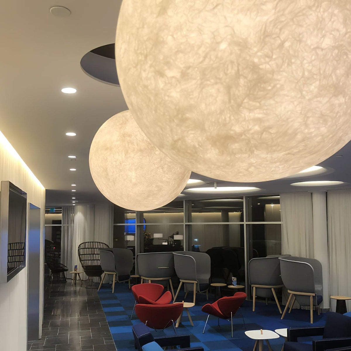 Hanglamp Bol Wit Modern Design FRP Glasvezel Woonkamer Eetkamer Slaapkamer Hal Horeca Interieur Verlichting LED E27 | Sulvida