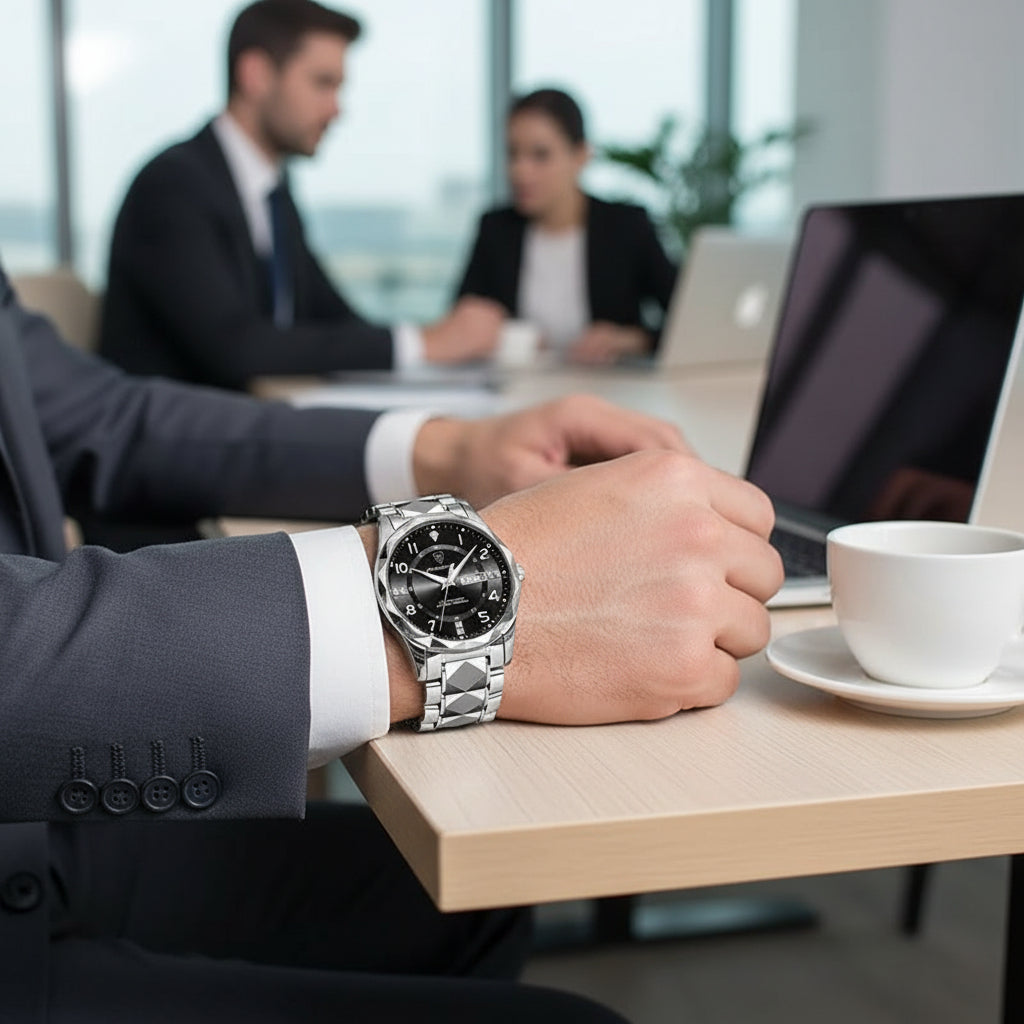 Herenhorloge Titanium Sportief Design Waterdicht 50 Meter Krasbestendig Saffierglas Quartz Uurwerk Casual | Sulvida